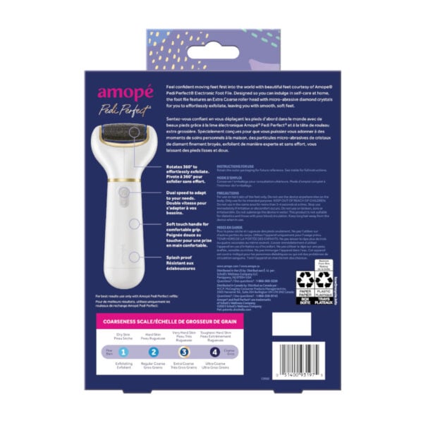 Amope Pedi Perfect Advanced Electronic Dry Foot File with Diamond Crys