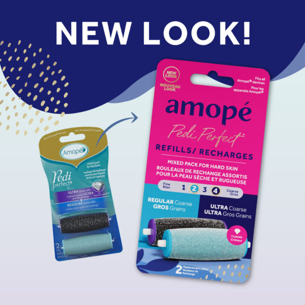 Amopé® Pedi Perfect® Electronic Foot File Refills - Mixed Refills, 2 ct,  Ultra Coarse & Regular Coarse Refills - Amope US